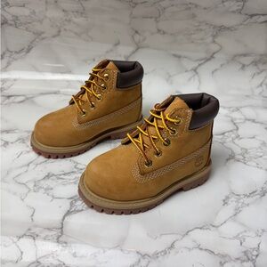 Timberland Youth Brown Lace-Up Boots